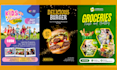 design church, real estate, event, fitness, and restaurant flyer professionally