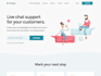 create a high quality landing page with HTML CSS javascript