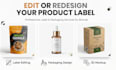 professionally edit product label and packaging design with 3d mockup