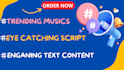 write a viral instagram reel script, tiktok script video