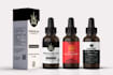 do premium cbd label design, product label, and box design