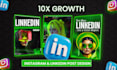 design creative carousel for instagram and linkedin