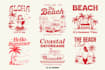 create trendy summer retro beach tshirt designs