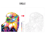 create a custom paint by numbers portrait of your pet in vibrant pop art
