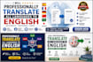 professionally translate all languages to english
