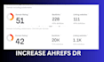 increase ahrefs DR domain rating 0 to 20 30 40 plus manualy