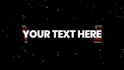 make a sparkle effect intro for youtube channel, websites