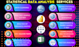 do statistical data analysis using excel, spss, amos, powerbi and research