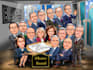 draw group cartoon, caricature based on your photo