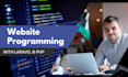 develop responsive website and admin panel php and laravel