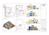 draft architectural blueprint for 2d house plan, floor plan