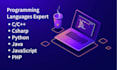 code cpp, c plus plus, java, c sharp, python programes
