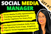 be social media marketing manager and catchy digital content creator