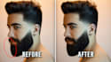 remove beard stray hairs, flyaway, fill hair gap