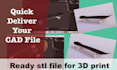 design 3d cad model for 3d printing and edit stl,obj file