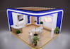 design 3d trade show booth, exhibition stall, stand, kiosk