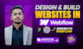 build a modern webflow business website with cms, animations and SEO