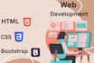 be your front end web developer using HTML, CSS, bootstrap