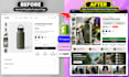 clone shopify landing page design in gempages or pagefly and advertorial pages