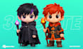design 3d cute character, people, mascot, animal, cartoon, character modeling