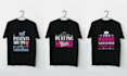 do trendy typography t shirt design