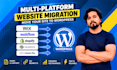 migrate wix, webflow, shopify or custom sites to wordpress
