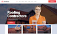 design roofing website contractor website roofing website