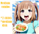 draw cute anime eating food
