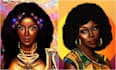 create african american goddess illustration