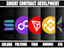 create ethereum, evm, solana, stellar dapp with solidity, rust, web3