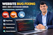 fix bugs or errors in wordpress, PHP, or laravel website fast