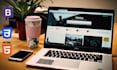 design a responsive website with HTML, CSS, bootstrap