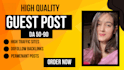 write and publish 100 dofollow SEO guest post backlinks