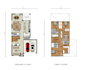 create 2d colorful floor plan with 3d materials