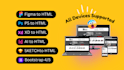 convert psd to html figma to html xd to html css bootstrap5 responsive