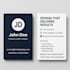 design business card, visiting card, visitenkarte