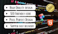 convert complex psd to responsive html template
