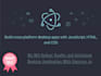 build a crossplatform desktop application with python or electronjs