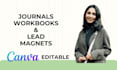 create canva workbook, lead magnet, journal, and PDF layout