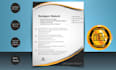 design customized business letterhead templates in ms word