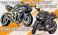 draw a detailed motorcycle vector