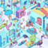 create an isometric city with random characters and details