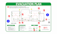 create emergency evacuation plan, fire safety plan, emergency exit