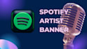 design a spotify artist banner