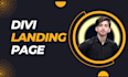 create responsive divi landing page design with divi theme