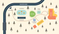 do vector map illustration and event map