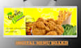 design  food menu, digital food menu board