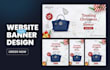 design website banner ads, google ads, hero image and header