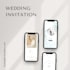 create a modern and minimalist wedding invitation website
