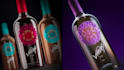 design a premium label for wine and alcohol bottle packaging